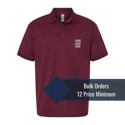 Bulk Custom Polo Printing Minimum 12 Pieces Production Deposit